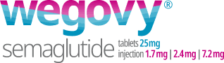 Wegovy semaglutide tablets 25mg, injection 1.7mg, 2.4mg, 7.2 mg